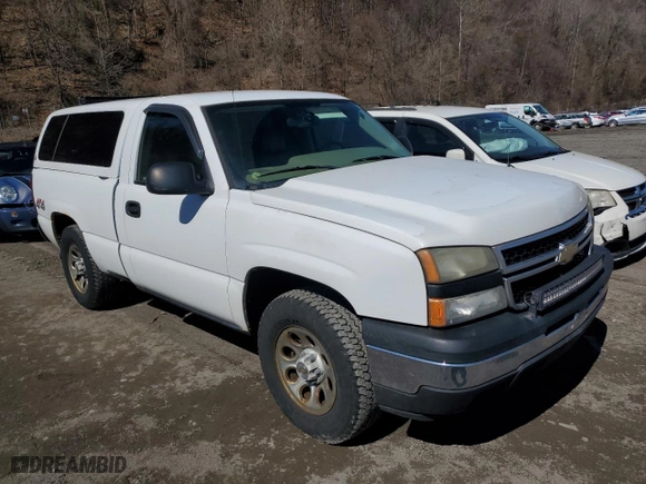2007 Chevrolet Silverado 1500 Classic Work Truck with VIN 1GCEK14X07Z146563, listed as a Copart auction lot 49516925 with 97,661 mi miles and Salvage Title. Bid and sale history available at carsss.com. Image 4.