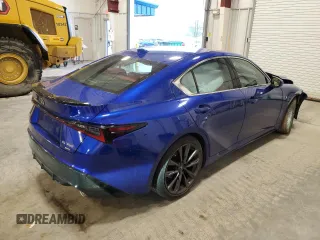 2021 Lexus IS 350 F Sport with VIN JTHGZ1E20M5020468, listed as a Copart auction lot 57848025 with 22,077 mi miles and Salvage title. Bid and sale history available at DreamBid. Image 3.