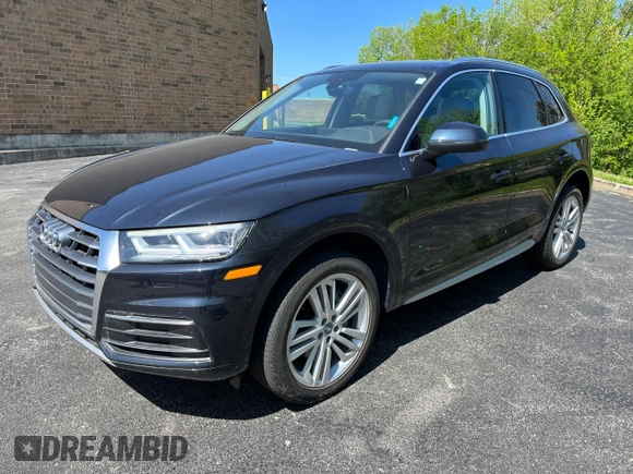 2018 Audi Q5 Premium Plus with VIN WA1BNAFY8J2224078, listed as a Copart auction lot 49010615 with 33,307 mi miles and Salvage Title. Bid and sale history available at carsss.com. Image 2.