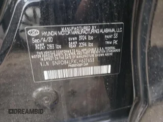 2020 Hyundai Elantra SEL z VIN 5NPD84LFXLH627653, wystawiony jako Copart lot #52282905 z przebiegiem 65 598 mil mil oraz Szkoda całkowita • Salvage title. Historia ofert i sprzedaży dostępna na DreamBid. Obrazek 13.