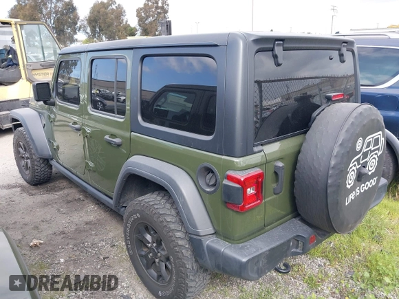 2020 Jeep Wrangler Unlimited Sport S с VIN 1C4HJXDG6LW285952, выставлен на аукционе IAAI как лот 41666200 с пробегом 37 089 миль миль и . История ставок и продаж доступна на DreamBid. Изображение 3.