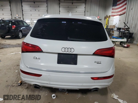 2015 Audi Q5 Premium Plus with VIN WA1LFAFP1FA011284, listed as a Copart auction lot 55804145 with 160,712 mi miles and Clean title. Bid and sale history available at DreamBid. Image 6.