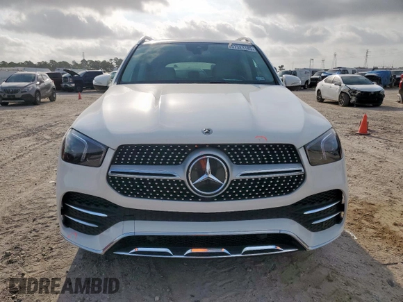 2022 Mercedes-Benz GLE 350 with VIN 4JGFB4JB2NA614931, listed as a Copart auction lot 57523185 with 51,340 mi miles and Salvage title. Bid and sale history available at DreamBid. Image 5.