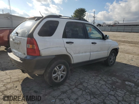 2006 Kia Sportage LX with VIN KNDJF723467205078, listed as a Copart auction lot 86888074 with 231,886 mi miles and Salvage Title. Bid and sale history available at DreamBid. Image 3.
