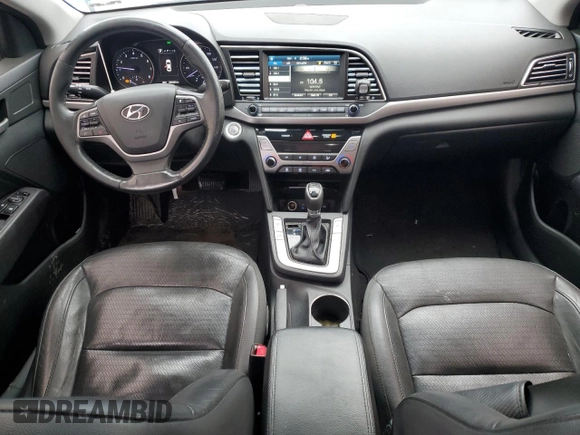 2017 Hyundai Elantra Limited with VIN 5NPD84LFXHH115902, listed as a Copart auction lot 52031265 with 206,320 mi miles and Clean Title. Bid and sale history available at DreamBid. Image 8.