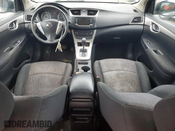2015 Nissan Sentra SV with VIN 3N1AB7AP8FL635128, listed as a Copart auction lot 53546145 with 203,270 mi miles and Salvage Title. Bid and sale history available at DreamBid. Image 8.