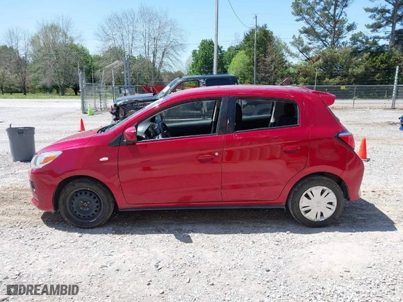 2021 Mitsubishi Mirage ES with VIN ML32AUHJ2MH013143, listed as a IAAI auction lot 41989457 with 56,166 mi miles. Bid and sale history available at carsss.com. Image 14.