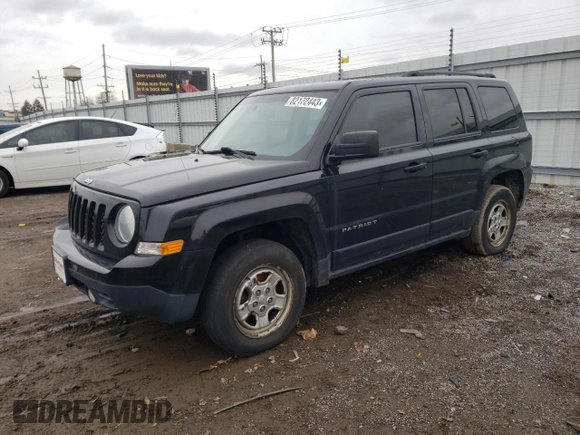 2016 Jeep Patriot Sport with VIN 1C4NJRBB0GD668714, listed as a Copart auction lot 82172443 with 194,940 mi miles and Clean Title. Bid and sale history available at carsss.com. Image 1.