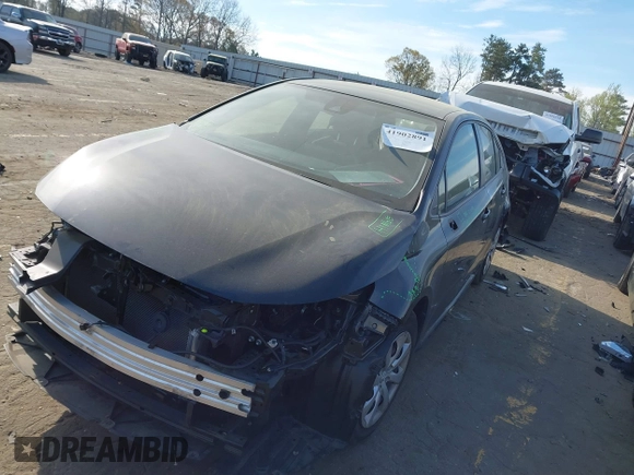 2022 Toyota Corolla LE with VIN JTDEPMAE9NJ209872, listed as a IAAI auction lot 41902891 with 37,479 mi miles and . Bid and sale history available at DreamBid. Image 17.