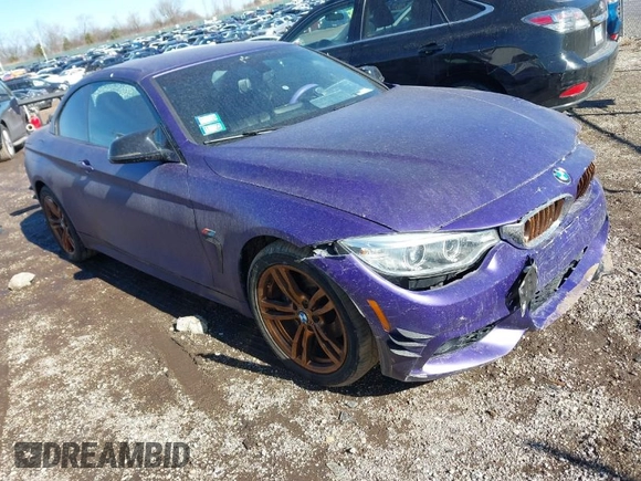 2014 BMW 4 Series 428i xDrive with VIN WBA3T1C58EPS98939, listed as a IAAI auction lot 41649313 with 35,994 mi miles and . Bid and sale history available at carsss.com. Image 1.