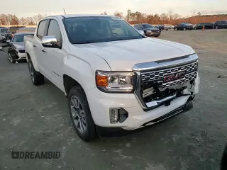 2022 GMC Canyon 2WD Denali with VIN 1GTG5EEN4N1203038, listed as a Copart auction lot 85638024 with 19,987 mi miles and Salvage Title. Bid and sale history available at carsss.com. Image 11.