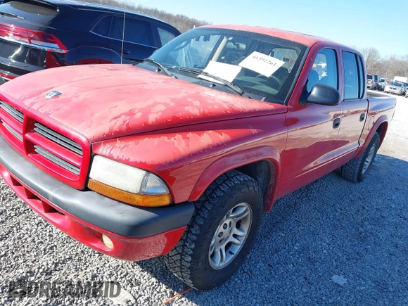 2003 Dodge Dakota Sport with VIN 1D7HL38N73S299948, listed as a IAAI auction lot 41392261 with 271,377 mi miles. Bid and sale history available at carsss.com. Image 2.