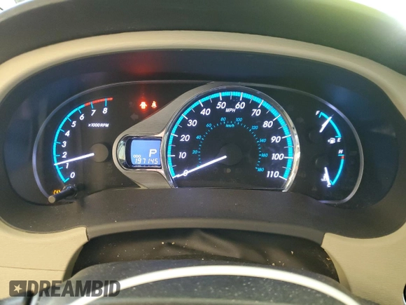 2011 Toyota Sienna XLE with VIN 5TDDK3DC7BS009764, listed as a Copart auction lot 59179775 with 197,145 mi miles and Salvage title. Bid and sale history available at DreamBid. Image 9.