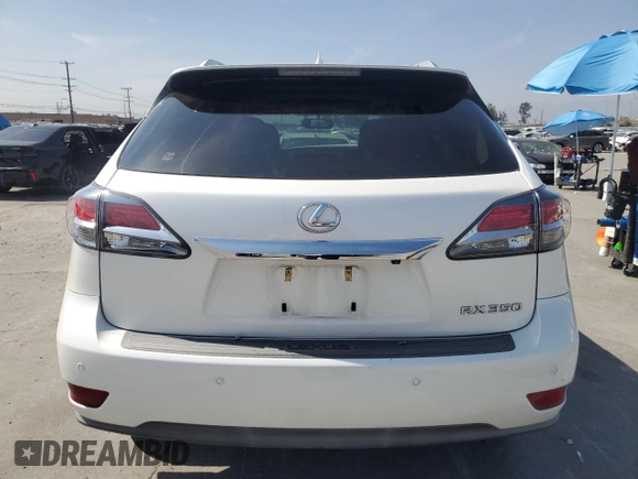 2014 Lexus RX 350 with VIN JTJZK1BA7E2010384, listed as a Copart auction lot 54106235 with 169,142 mi miles and Salvage Title. Bid and sale history available at DreamBid. Image 6.