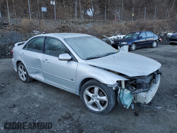 2005 Mazda 6 Sport S with VIN 1YVHP80D355M54800, listed as a Copart auction lot 42609585 with Not Provided miles and Salvage Title. Bid and sale history available at DreamBid. Image 4.
