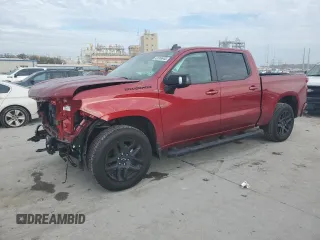 2024 Chevrolet Silverado 1500 RST with VIN 1GCPADED6RZ344276, listed as a Copart auction lot 43769945 with 4,708 mi miles and Salvage Title. Bid and sale history available at carsss.com. Image 1.