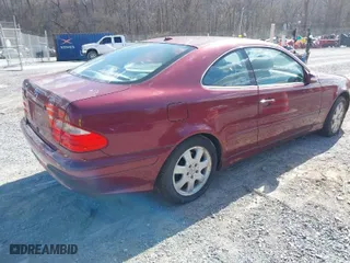 2001 Mercedes-Benz CLK-Class with VIN WDBLJ65G41F161967, listed as a IAAI auction lot 41890519 with 71,205 mi miles. Bid and sale history available at carsss.com. Image 4.