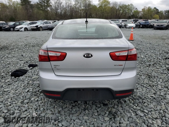 2015 Kia Rio EX with VIN KNADN4A30F6500441, listed as a Copart auction lot 51710575 with 65,343 mi miles and Salvage Title. Bid and sale history available at carsss.com. Image 6.