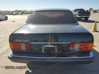 1989 Mercedes-Benz 420 420SEL with VIN WDBCA35E4KA475467, listed as a Copart auction lot 80720634 with 140,418 mi miles and Clean Title. Bid and sale history available at carsss.com. Image 6.