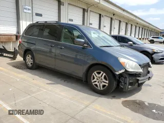 2006 Honda Odyssey EX with VIN 5FNRL38416B446272, listed as a Copart auction lot 57165545 with 219,042 mi miles and Salvage title. Bid and sale history available at DreamBid. Image 4.