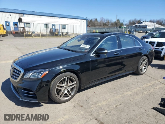 2020 Mercedes-Benz S 560 with VIN WDDUG8GB8LA502374, listed as a Copart auction lot 50412965 with 59,859 mi miles and Salvage Title. Bid and sale history available at carsss.com. Image 1.