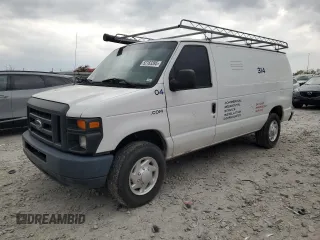 2012 Ford Econoline Cargo Super Duty Commercial with VIN 1FTSE3EL1CDB24919, listed as a Copart auction lot 52183395 with 211,154 mi miles and Salvage title. Bid and sale history available at DreamBid. Image 1.