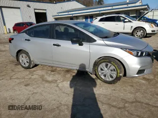 2021 Nissan Versa S with VIN 3N1CN8DVXML858347, listed as a Copart auction lot 46591045 with 24,684 mi miles and Salvage Title. Bid and sale history available at carsss.com. Image 4.