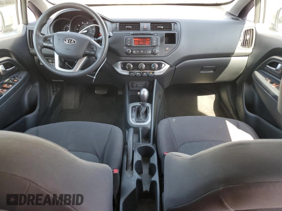 2012 Kia Rio LX with VIN KNADM5A37C6092993, listed as a Copart auction lot 48458034 with 108,314 mi miles and Salvage Title. Bid and sale history available at DreamBid. Image 8.