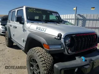 2024 Jeep Wrangler Willys z VIN 1C4RJXN6XRW203949, wystawiony jako Copart lot #49070605 z przebiegiem 10 907 mil mil oraz Czysty tytuł • Clean title. Historia ofert i sprzedaży dostępna na DreamBid. Obrazek 12.