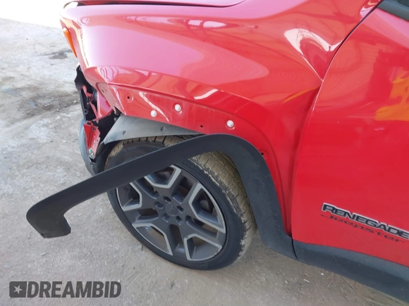 2020 Jeep Renegade Sport with VIN ZACNJBAB3LPM09233, listed as a IAAI auction lot 41751376 with 71,900 mi miles and . Bid and sale history available at DreamBid. Image 6.