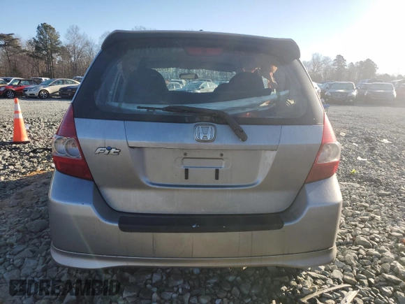 2007 Honda Fit Sport with VIN JHMGD38657S034820, listed as a Copart auction lot 42932465 with 183,862 mi miles and Salvage Title. Bid and sale history available at carsss.com. Image 6.