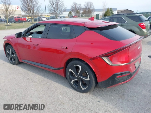 2022 Kia EV6 GT-Line with VIN KNDC4DLCXN5027702, listed as a IAAI auction lot 41891614 with 68,045 mi miles and . Bid and sale history available at DreamBid. Image 3.