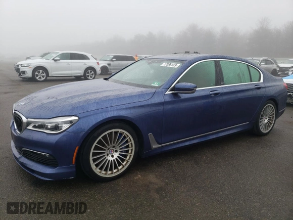 2018 BMW 7 Series ALPINA B7 xDrive with VIN WBA7F2C52JG856406, listed as a Copart auction lot 77086103 with 48,332 mi miles. Bid and sale history available at carsss.com. Image 1.