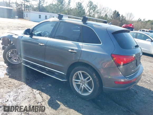 2017 Audi Q5 Premium with VIN WA1C2AFP6HA096704, listed as a IAAI auction lot 41538928 with 57,743 mi miles. Bid and sale history available at carsss.com. Image 3.
