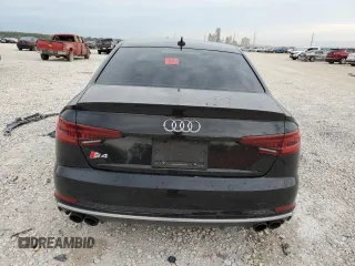 2018 Audi S4 Premium Plus with VIN WAUB4AF40JA043985, listed as a Copart auction lot 62754744 with 0 mi miles and Salvage Title. Bid and sale history available at carsss.com. Image 6.