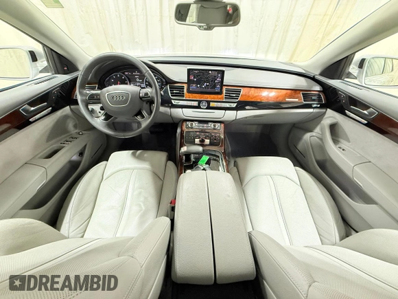 2012 Audi A8 L with VIN WAURVAFD1CN017810, listed as a Copart auction lot 55143005 with 52,109 mi miles and Clean Title. Bid and sale history available at carsss.com. Image 9.