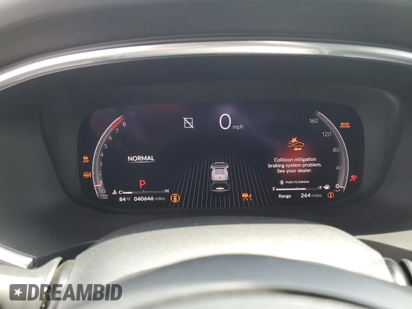 2022 Acura MDX w/A-Spec Package with VIN 5J8YE1H03NL007210, listed as a Copart auction lot 53582985 with 40,646 mi miles and Salvage title. Bid and sale history available at DreamBid. Image 9.