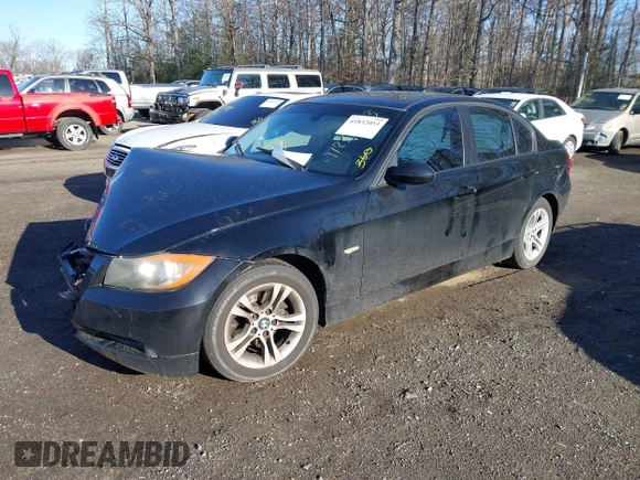 2008 BMW 3 Series 328i with VIN WBAVA37568NL55529, listed as a IAAI auction lot 41832053 with 134,933 mi miles. Bid and sale history available at carsss.com. Image 2.