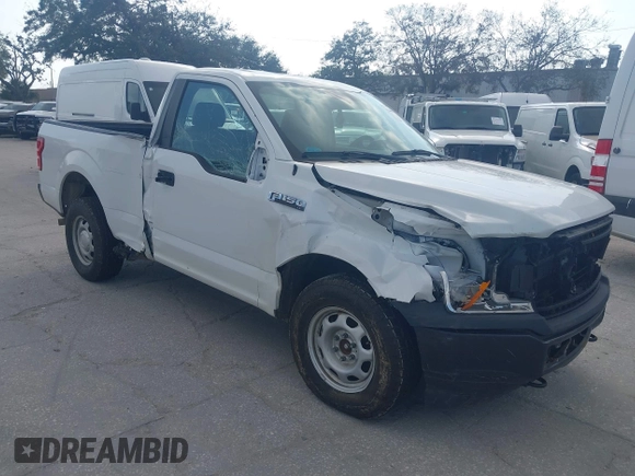 2018 Ford F-150 XL with VIN 1FTMF1EBXJFB94518, listed as a IAAI auction lot 41463535 with 137,037 mi miles. Bid and sale history available at carsss.com. Image 1.