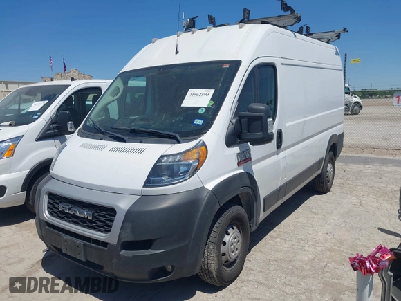 2021 Ram ProMaster Cargo with VIN 3C6LRVBG9ME560727, listed as a IAAI auction lot 41962893 with 110,477 mi miles. Bid and sale history available at carsss.com. Image 17.