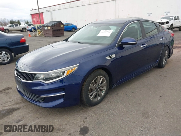 2016 Kia Optima LX Turbo with VIN 5XXGT4L11GG006576, listed as a IAAI auction lot 41666504 with 87,257 mi miles. Bid and sale history available at carsss.com. Image 17.