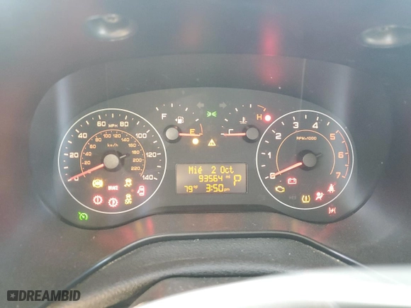 2019 Ram ProMaster City Cargo Van Tradesman SLT with VIN ZFBHRFBB1K6M29001, listed as a Copart auction lot 73687984 with 93,564 mi miles and Salvage Title. Bid and sale history available at carsss.com. Image 9.