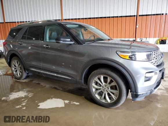 2021 Ford Explorer Limited with VIN 1FMSK8FH2MGB18865, listed as a Copart auction lot 65495945 with 90,742 mi miles and Salvage title. Bid and sale history available at DreamBid. Image 4.