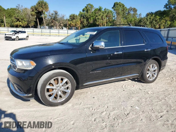 2019 Dodge Durango Citadel with VIN 1C4RDHEG8KC582124, listed as a Copart auction lot 82532484 with 73,671 mi miles and Salvage Title. Bid and sale history available at DreamBid. Image 1.