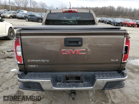2016 GMC Canyon 2WD SLE with VIN 1GTG5CE33G1261535, listed as a Copart auction lot 86715974 with 108,600 mi miles and Salvage Title. Bid and sale history available at carsss.com. Image 6.