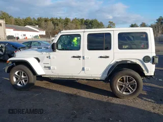 2020 Jeep Wrangler Unlimited Sahara with VIN 1C4HJXENXLW220910, listed as a IAAI auction lot 41090420 with 88,895 mi miles and . Bid and sale history available at DreamBid. Image 15.