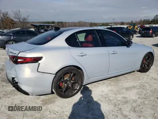 2020 Alfa Romeo Giulia Ti Sport with VIN ZARFAMBN0L7635096, listed as a Copart auction lot 84913134 with 49,765 mi miles and Salvage title. Bid and sale history available at DreamBid. Image 3.