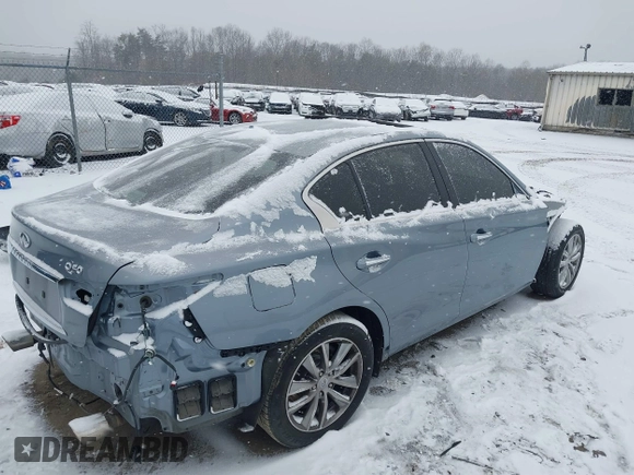 2014 Infiniti Q50 Hybrid Sport with VIN JN1AV7AP7EM691105, listed as a IAAI auction lot 41564483 with Not Provided miles and . Bid and sale history available at DreamBid. Image 4.