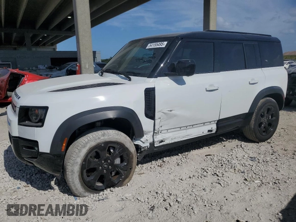 2023 Land Rover Defender X-Dynamic SE with VIN SALE27EU6P2114922, listed as a Copart auction lot 54155495 with 24,335 mi miles and Salvage Title. Bid and sale history available at DreamBid. Image 1.