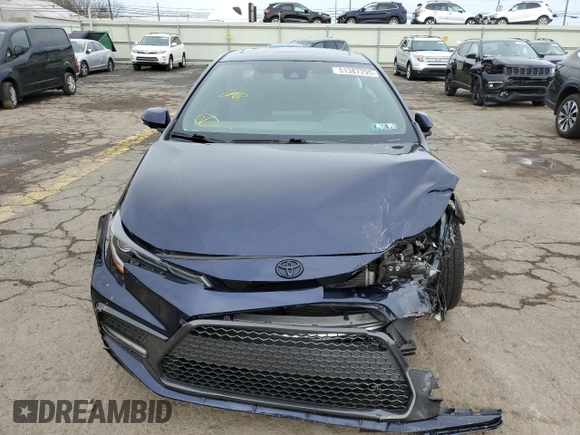 2022 Toyota Corolla SE with VIN 5YFP4MCE9NP101844, listed as a Copart auction lot 51387295 with 118,541 mi miles and Salvage Title. Bid and sale history available at carsss.com. Image 5.